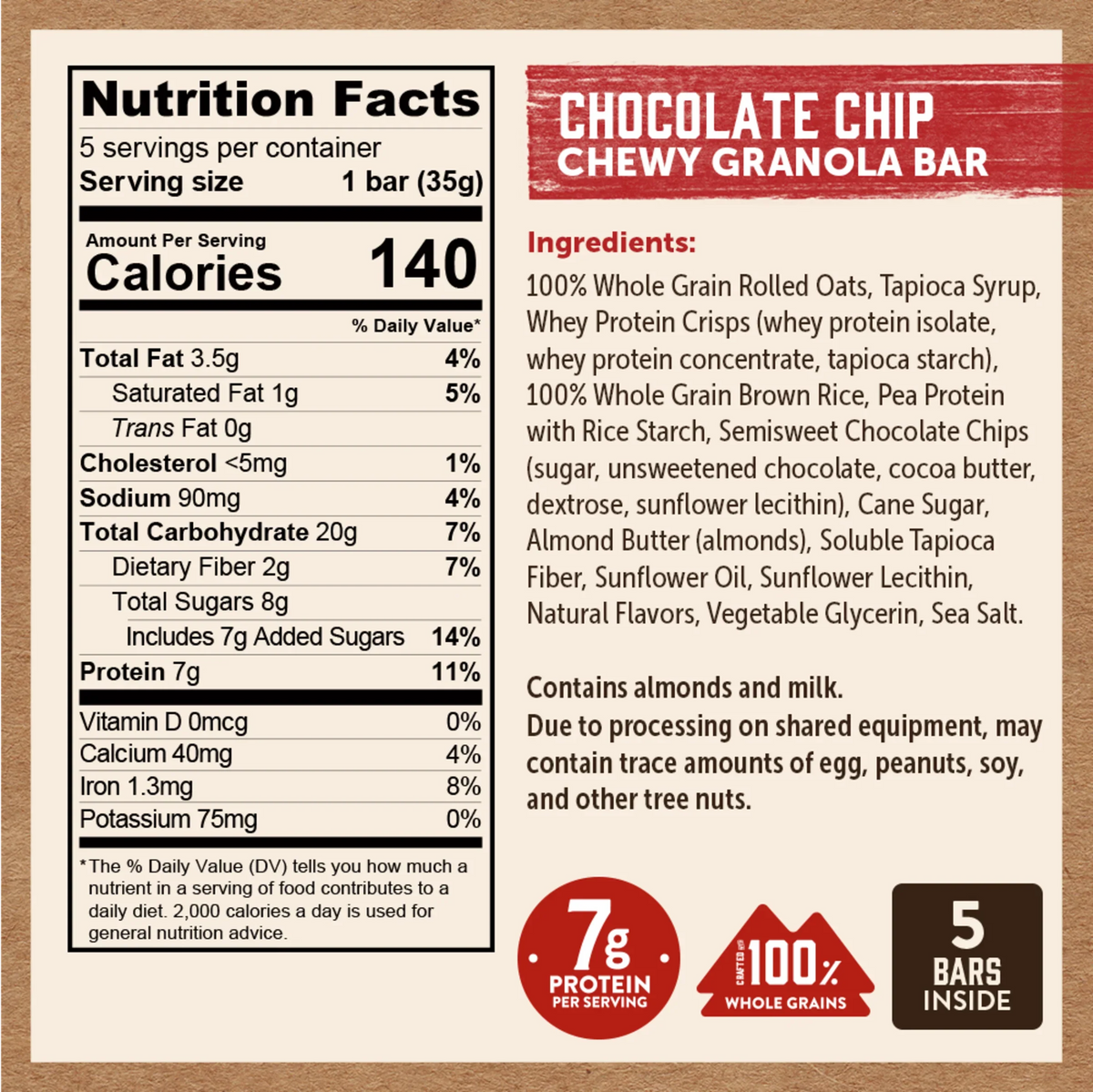 Chocolate Chip Chewy Bars
