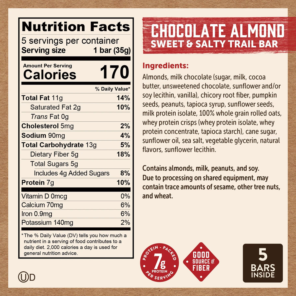 Chocolate Almond Trail Bars