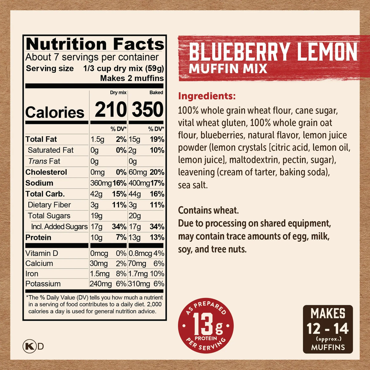 Blueberry Lemon Muffin Mix