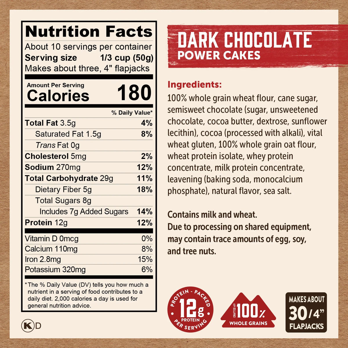 Dark Chocolate Power Cakes