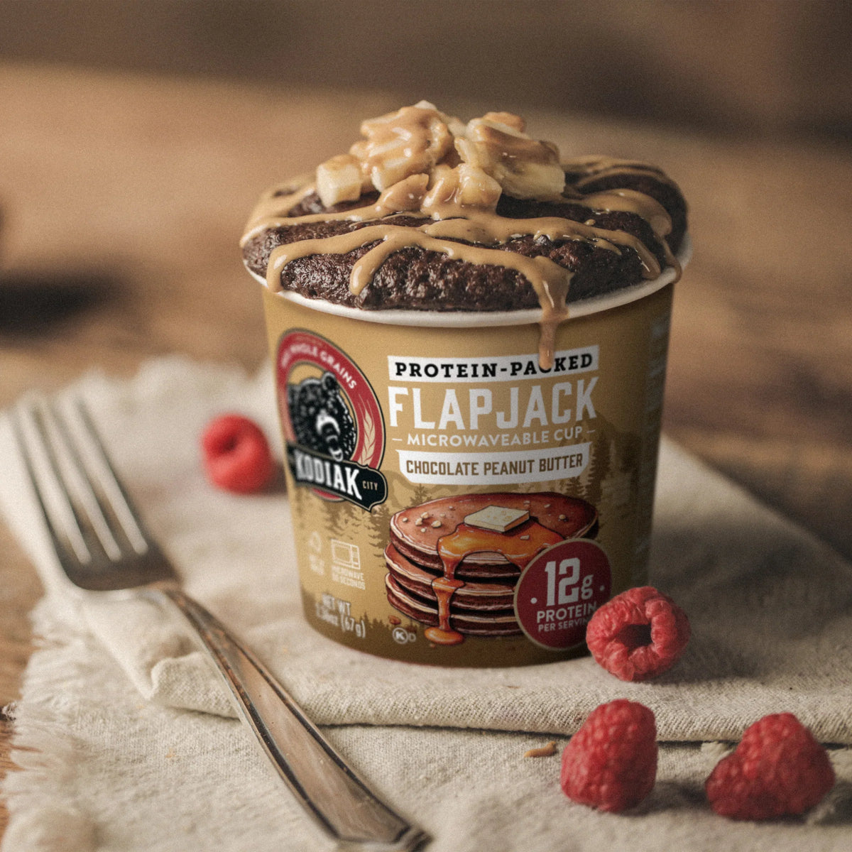 Chocolate Peanut Butter Flapjack Cup