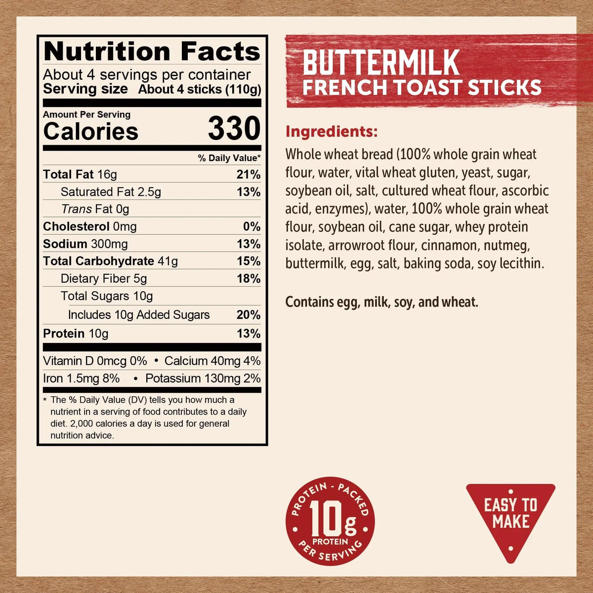 Buttermilk French Toast Sticks