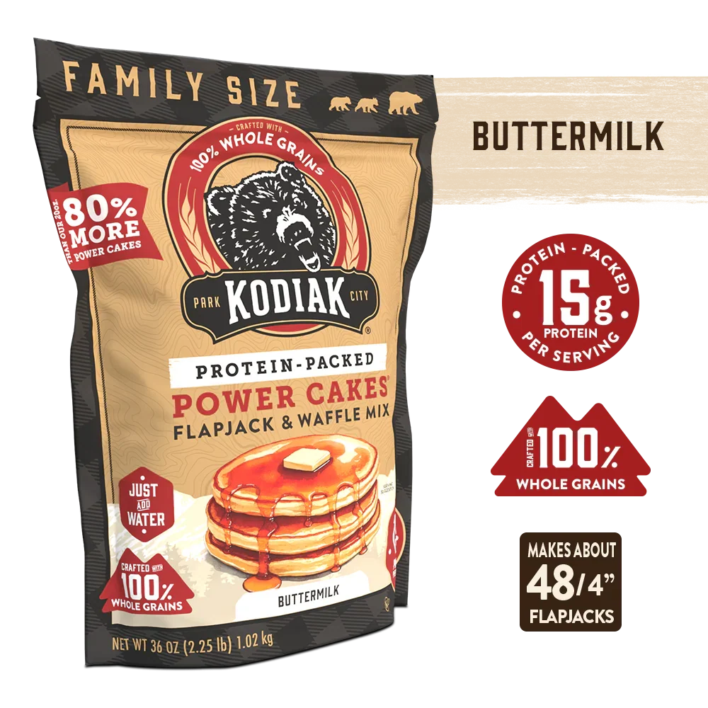 Grizzly Size Buttermilk Power Cakes