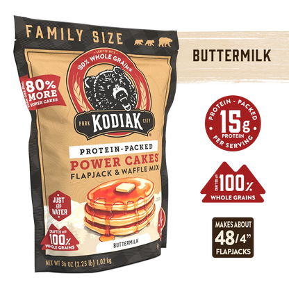 Grizzly Size Buttermilk Power Cakes