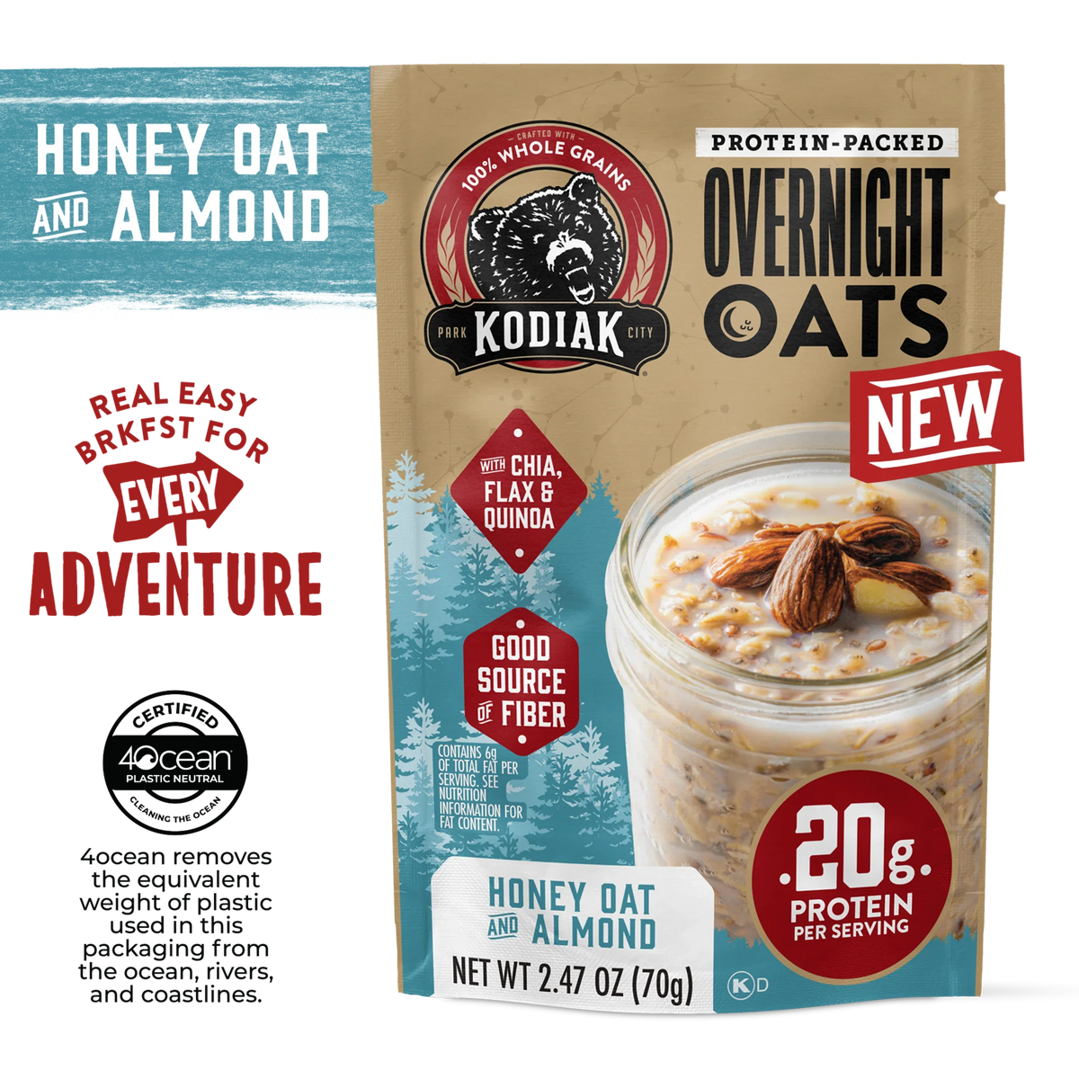 Honey Oat & Almond Overnight Oats