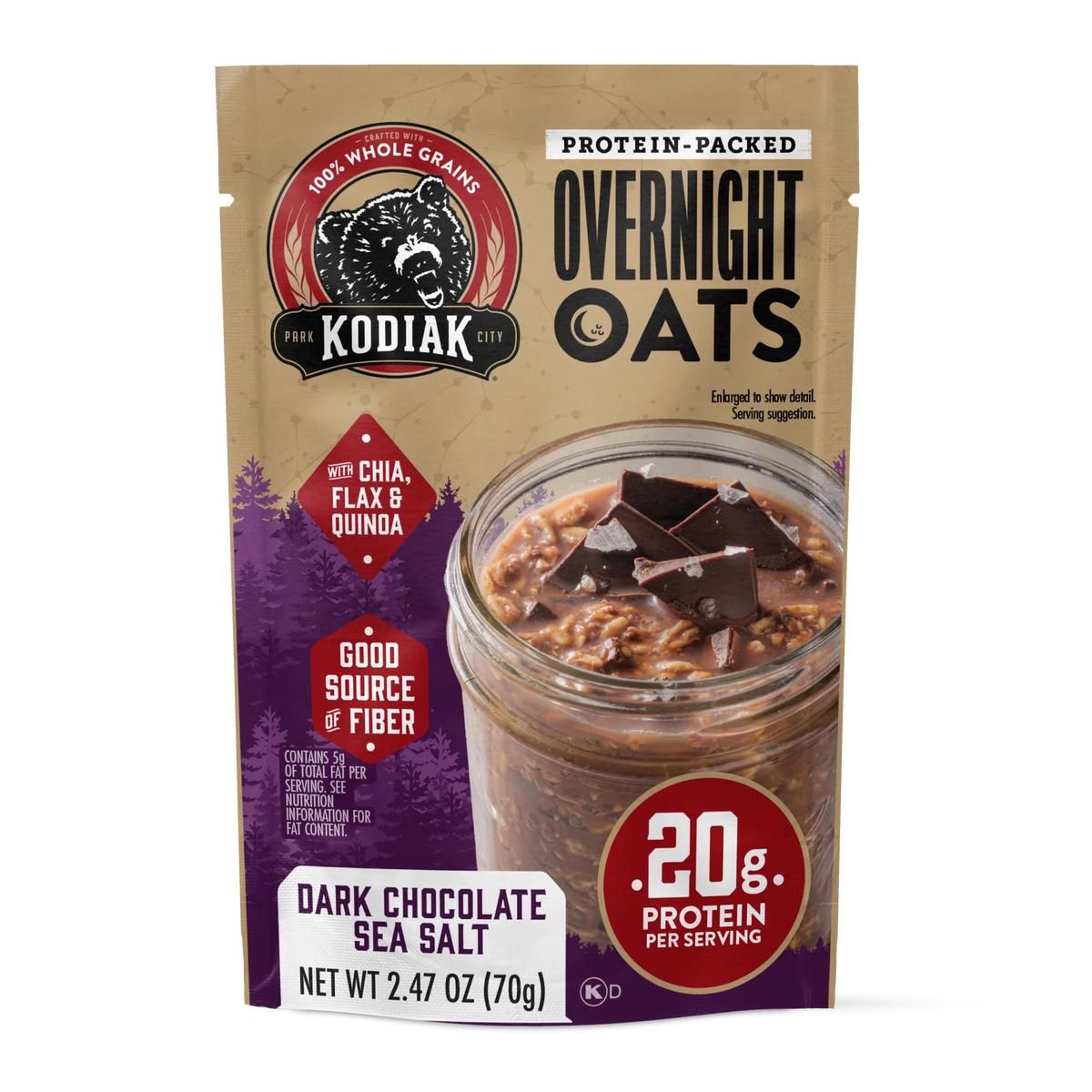 Dark Chocolate Sea Salt Overnight Oats