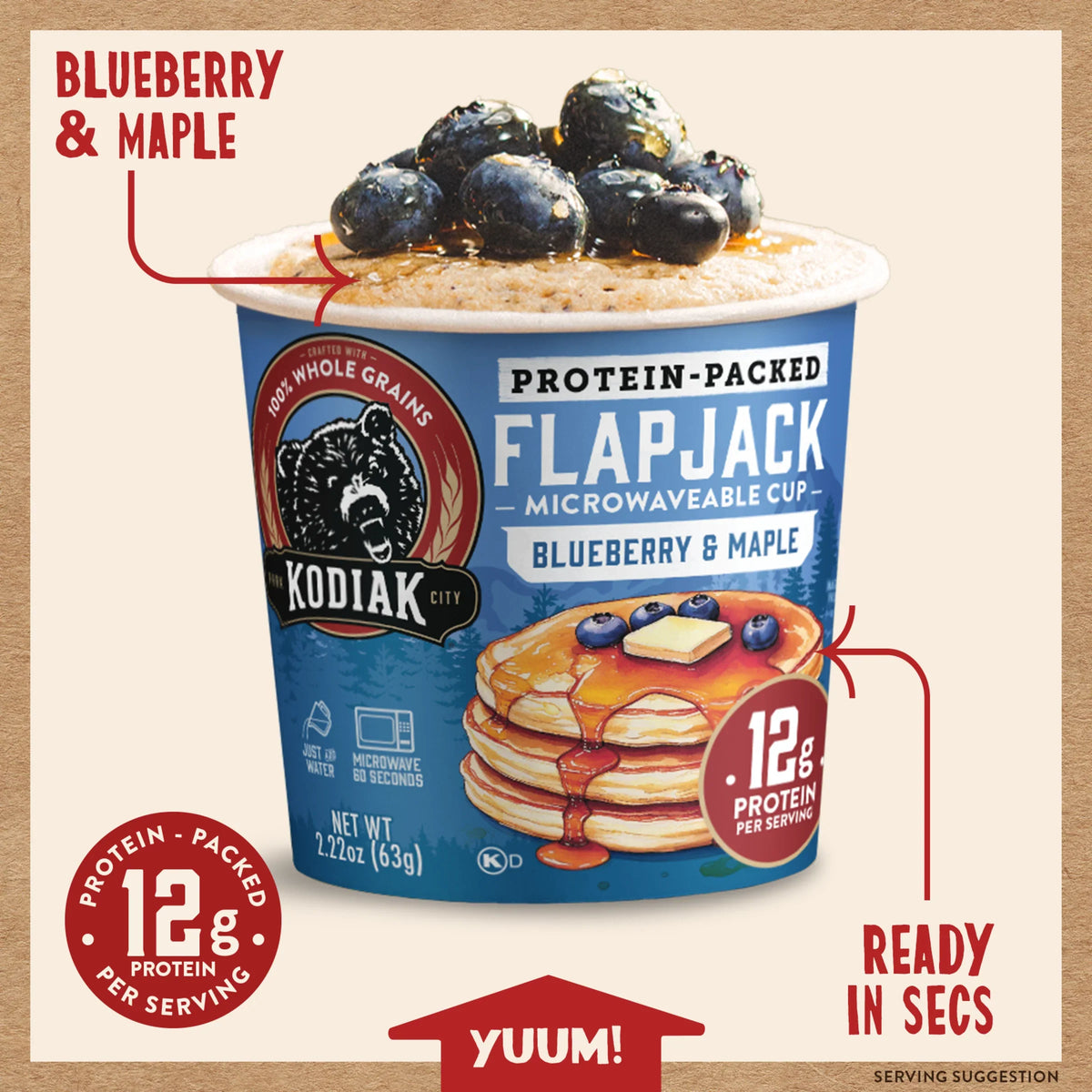 Blueberry & Maple Flapjack Cup