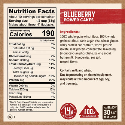 Blueberry Power Cakes