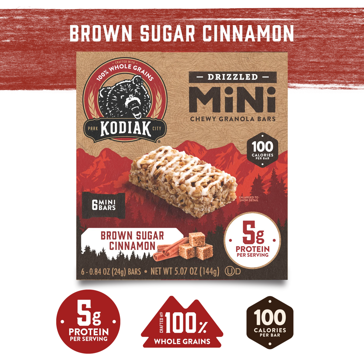 Brown Sugar Cinnamon Drizzled Mini Bars