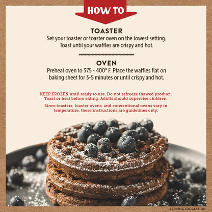 Dark Chocolate Power Waffles