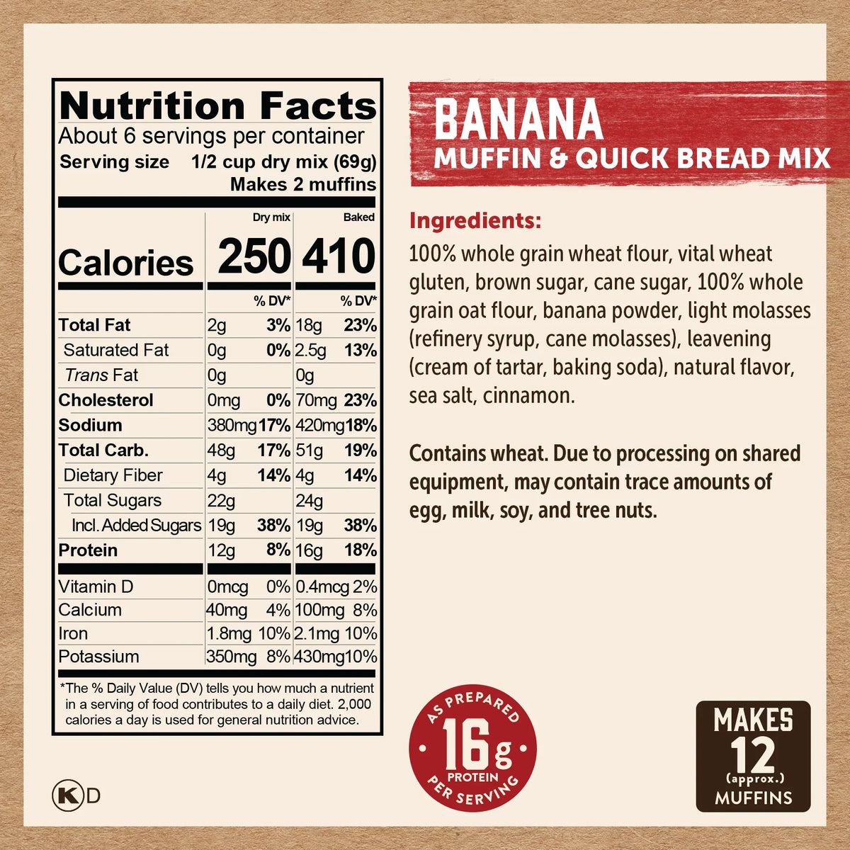 Banana Muffin and Quick Bread Mix