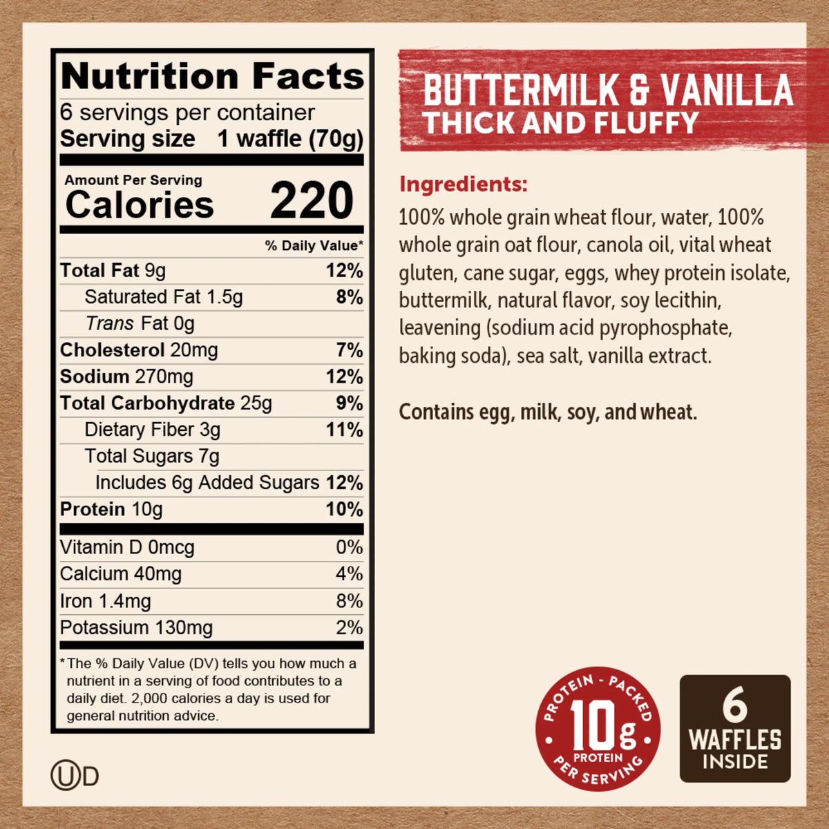 Buttermilk & Vanilla Thick and Fluffy Power Waffles
