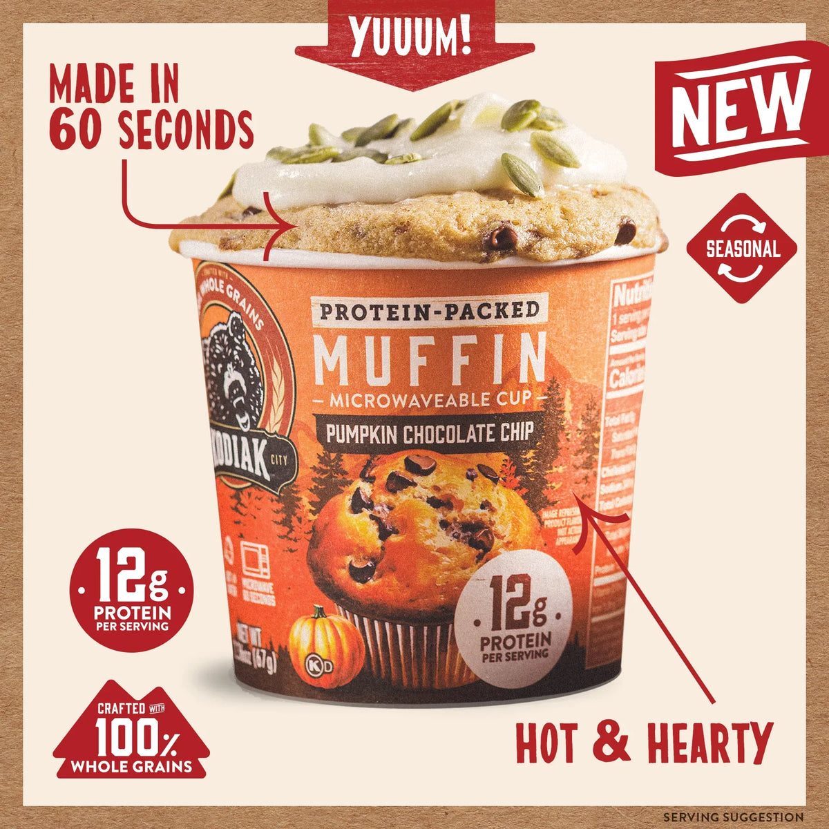 Pumpkin Chocolate Chip Minute Muffin