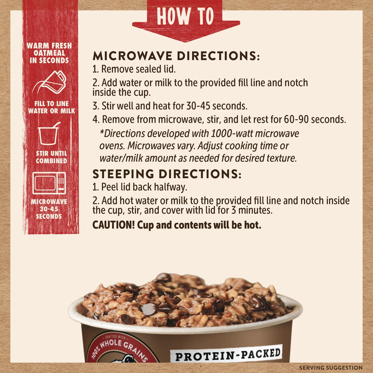 Chocolate Chip Oatmeal Cup
