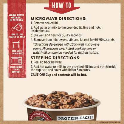 Chocolate Chip Oatmeal Cup