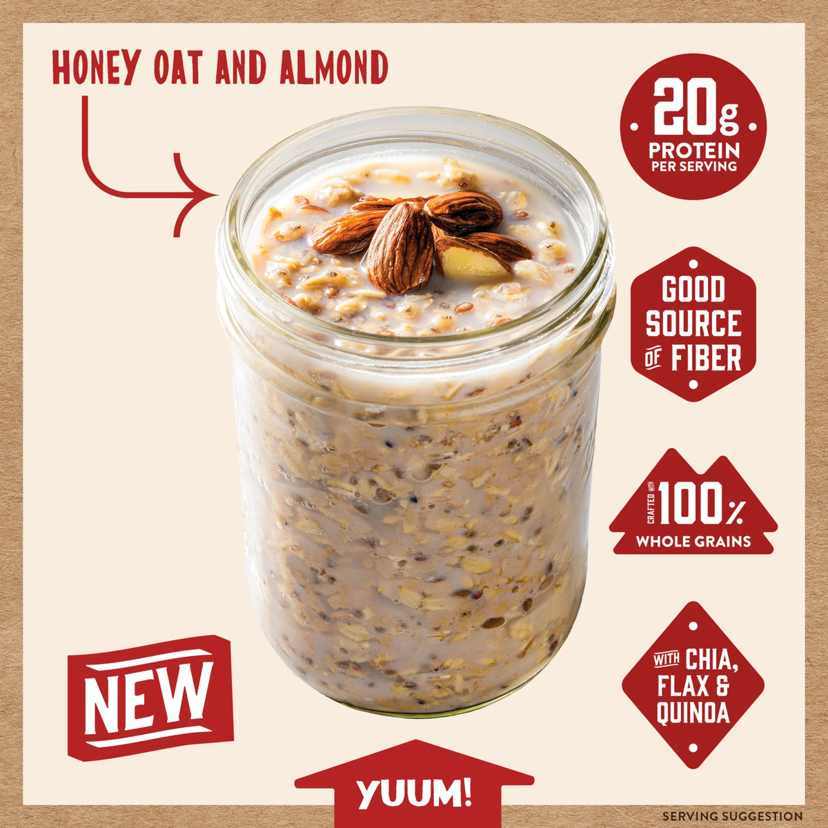 Honey Oat & Almond Overnight Oats
