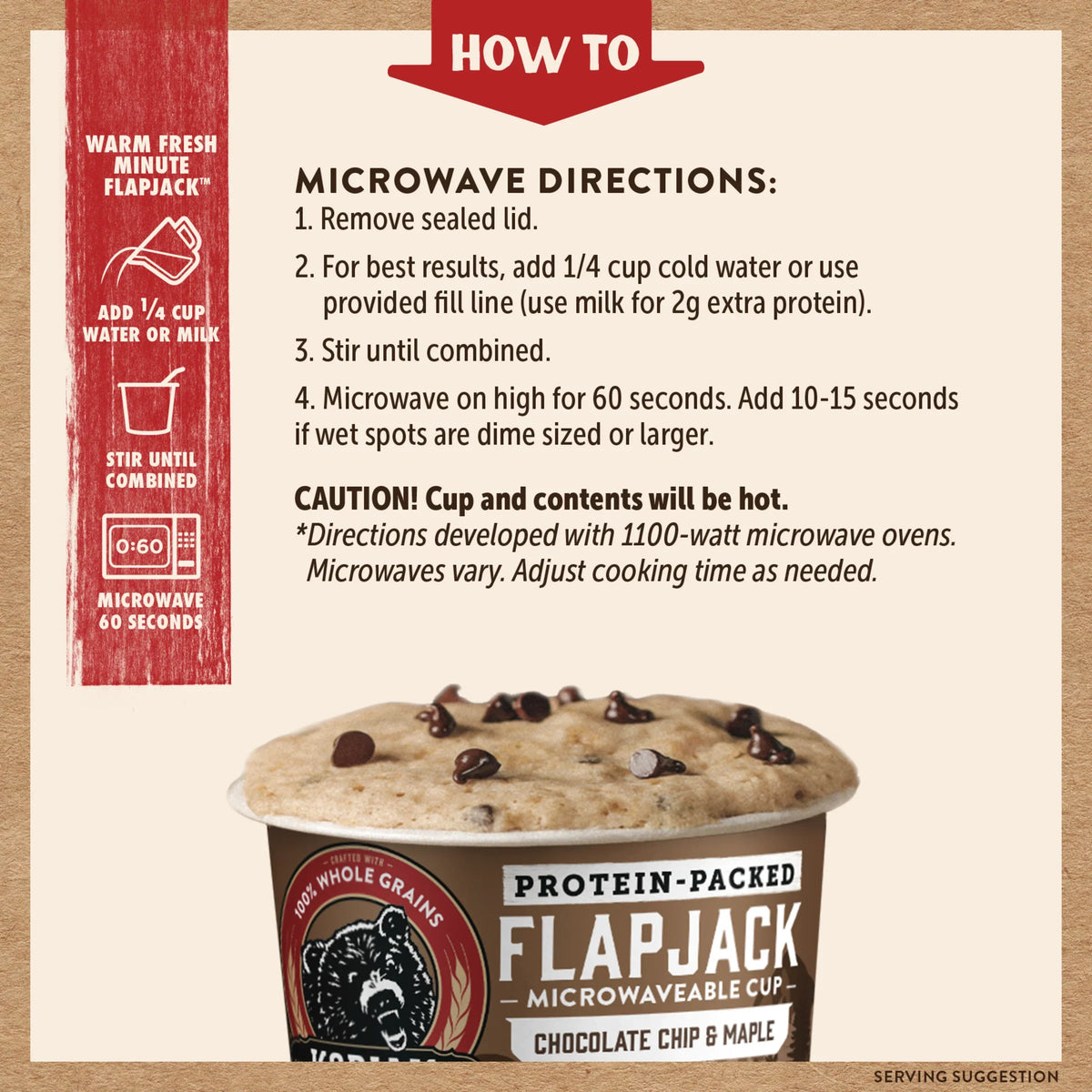 Chocolate Chip & Maple Flapjack Cup