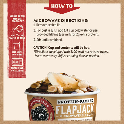 Chocolate Peanut Butter Flapjack Cup