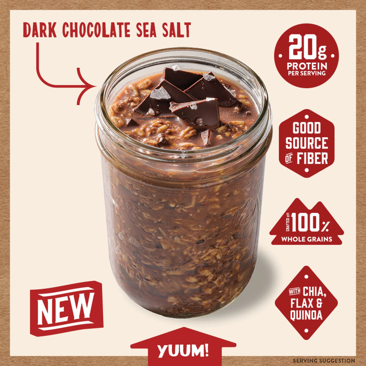Dark Chocolate Sea Salt Overnight Oats