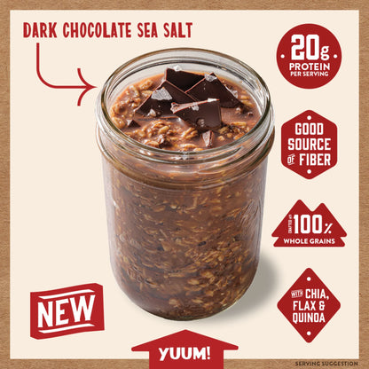 Dark Chocolate Sea Salt Overnight Oats