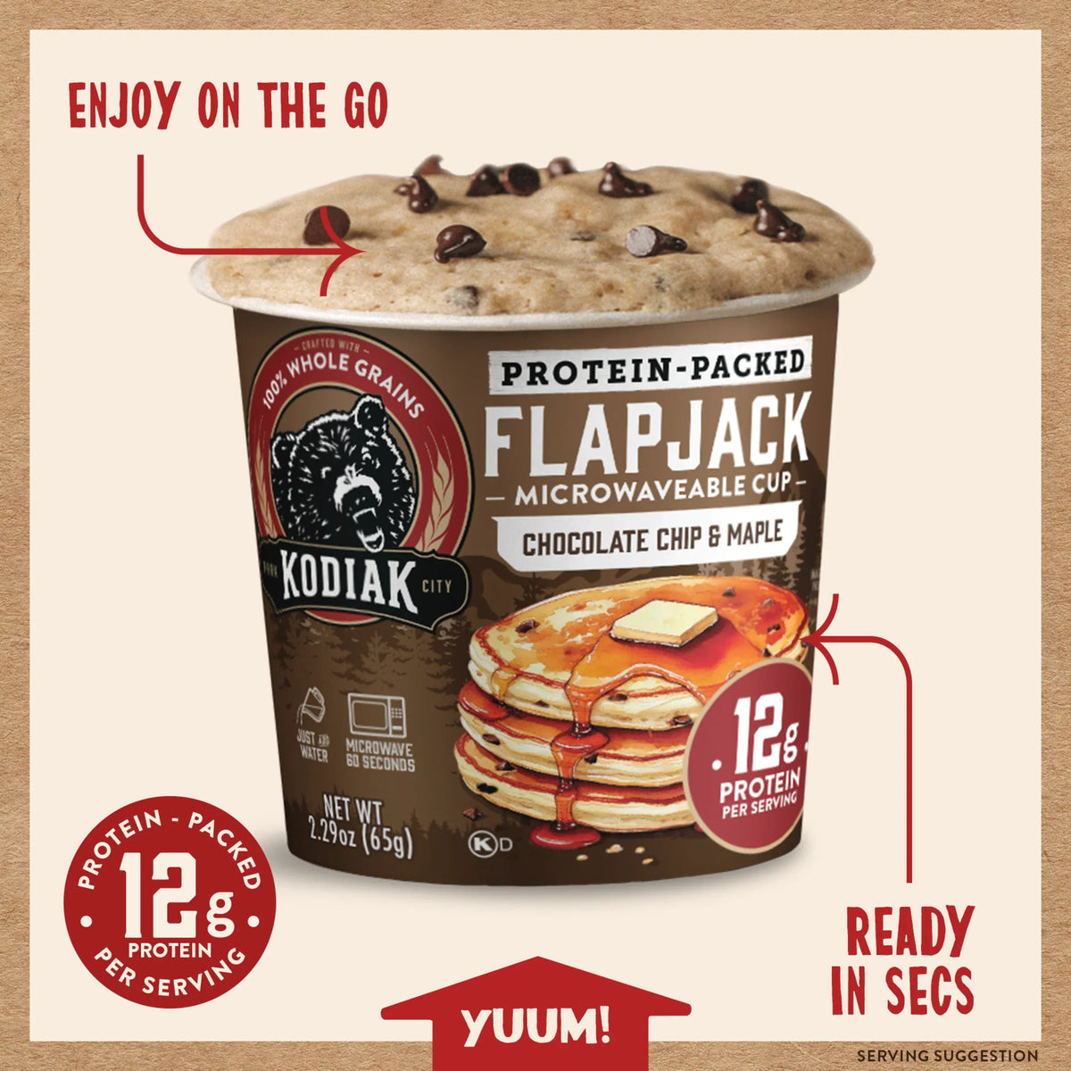 Chocolate Chip & Maple Flapjack Cup