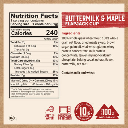 Buttermilk & Maple Flapjack Cup