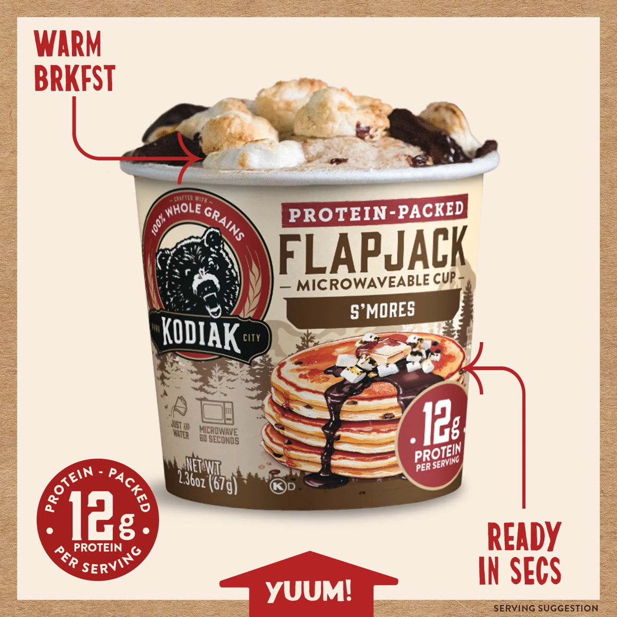 S'Mores Flapjack Cup