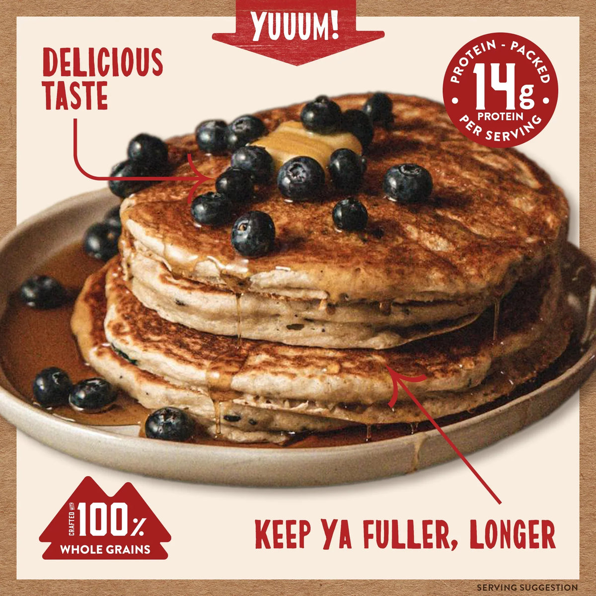 Blueberry Power Cakes