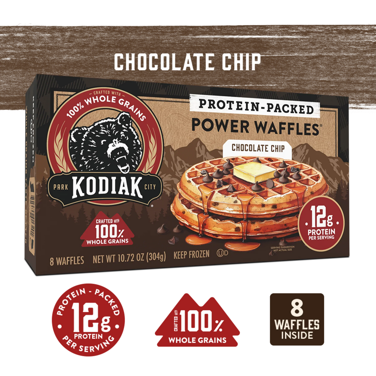 Chocolate Chip Power Waffles