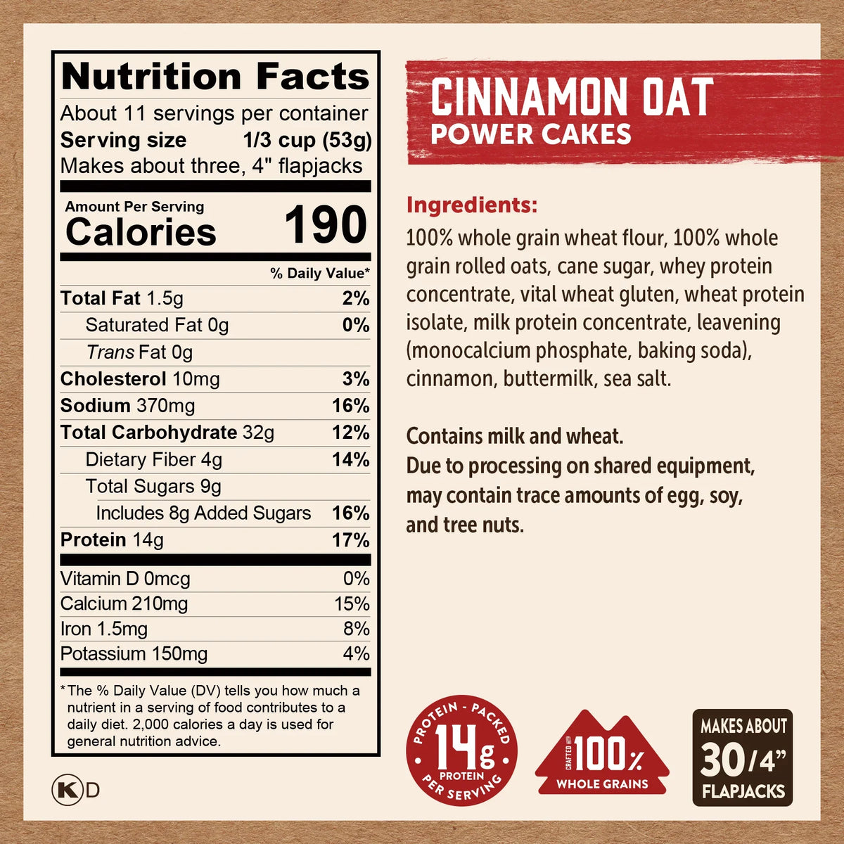 Cinnamon Oat Power Cakes