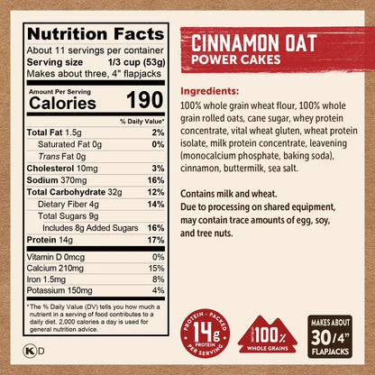 Cinnamon Oat Power Cakes