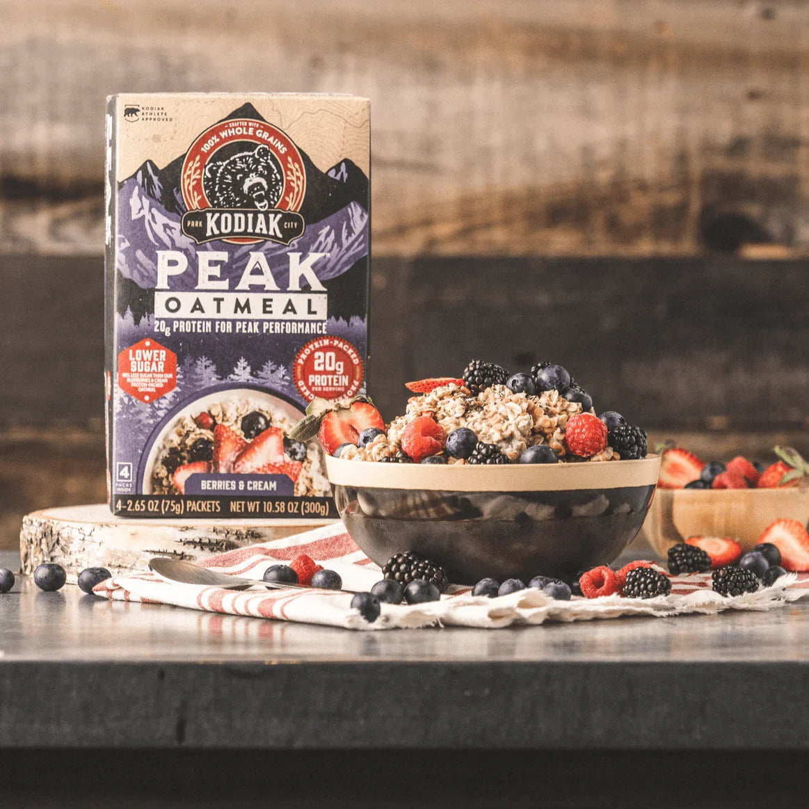 Berries & Cream Peak Oatmeal Packets