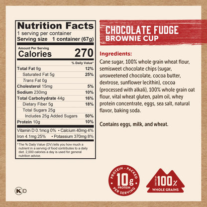 Chocolate Fudge Brownie Cup