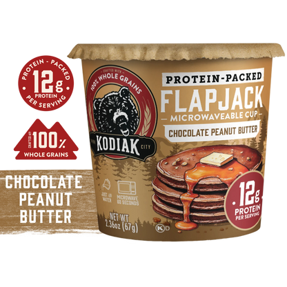 Chocolate Peanut Butter Flapjack Cup
