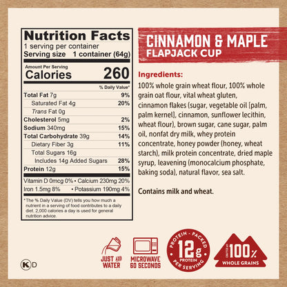 Cinnamon & Maple Flapjack Cup