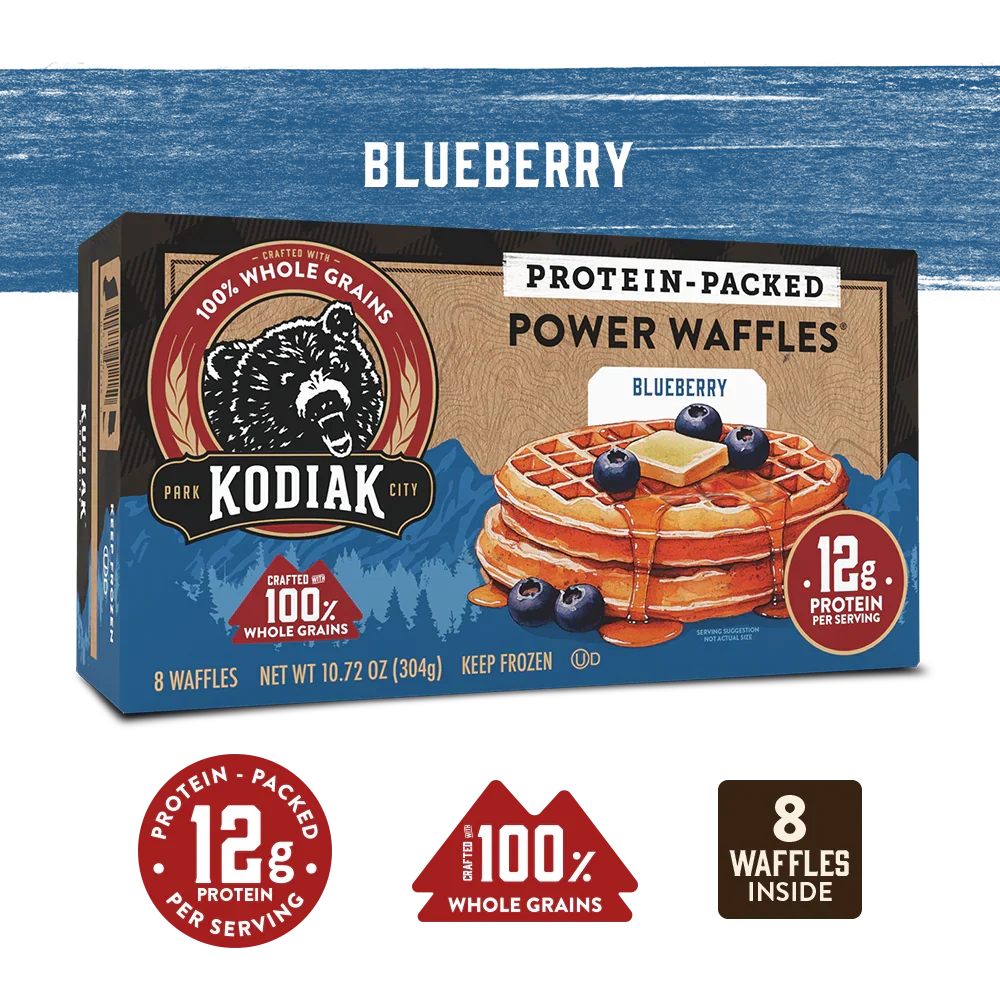 Blueberry Power Waffles