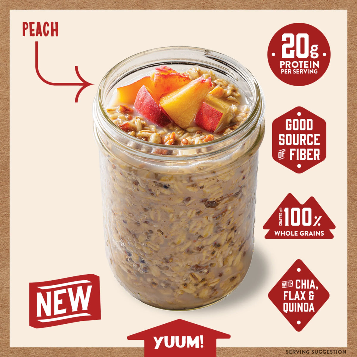 Peach Overnight Oats