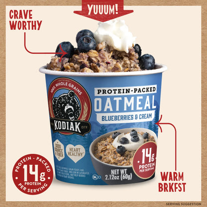 Blueberries & Cream Oatmeal Cup