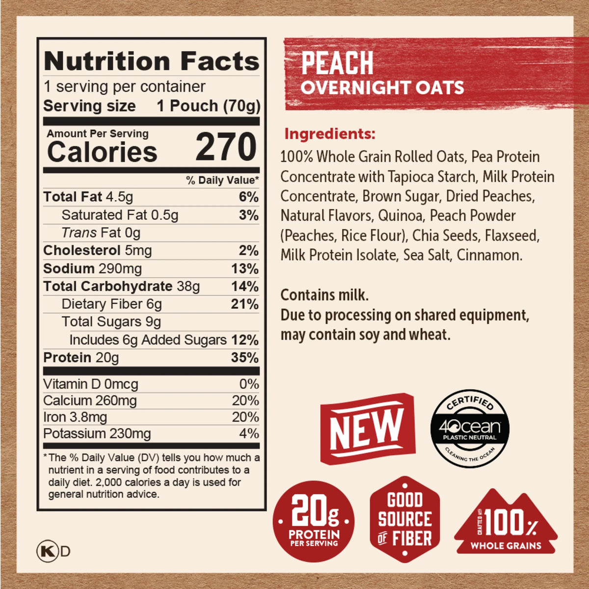 Peach Overnight Oats