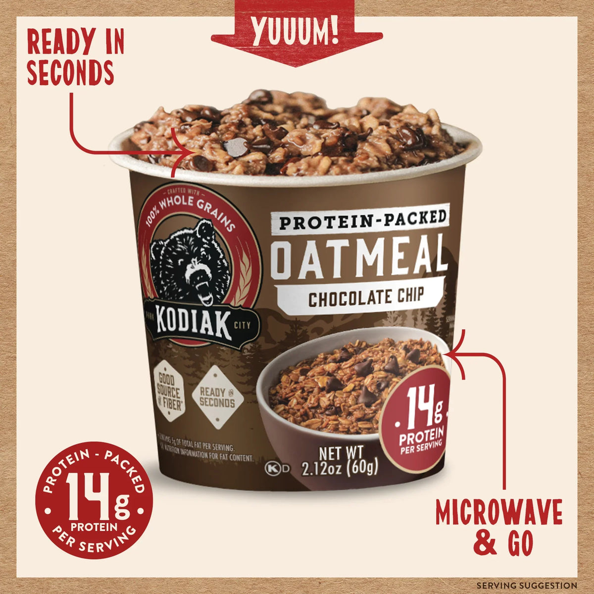 Chocolate Chip Oatmeal Cup