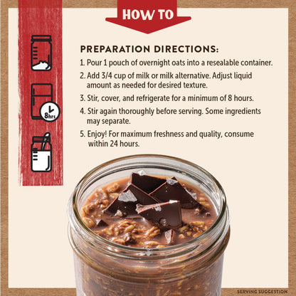 Dark Chocolate Sea Salt Overnight Oats