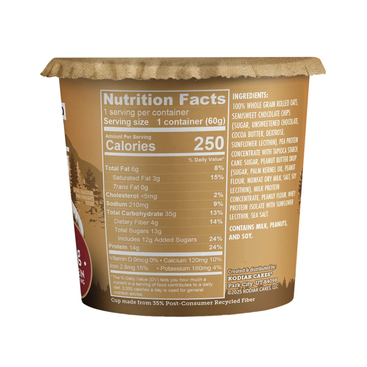 Peanut Butter Chocolate Chip Oatmeal Cup