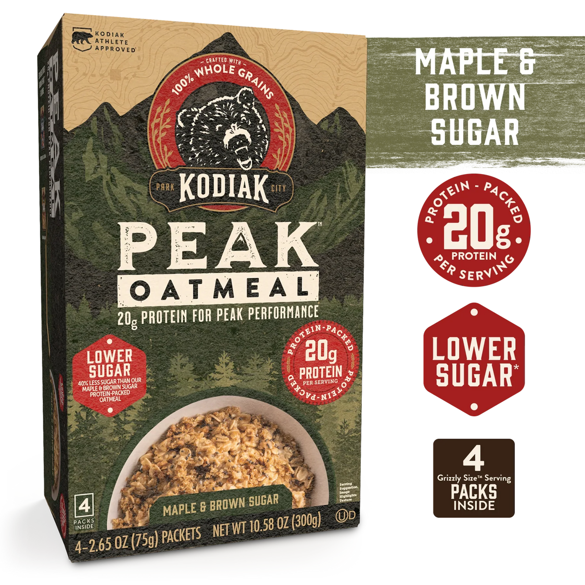 Maple Brown Sugar Peak Oatmeal Packets