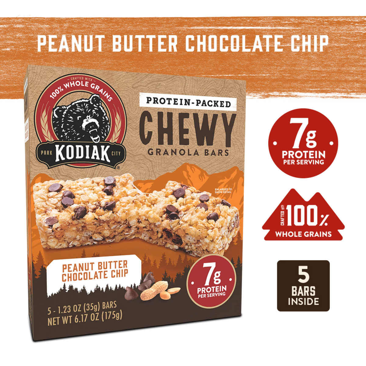 Peanut Butter Chocolate Chip Chewy Bars