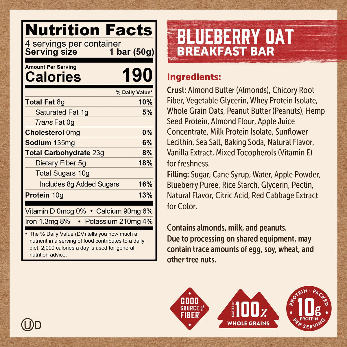 Blueberry Oat Breakfast Bars