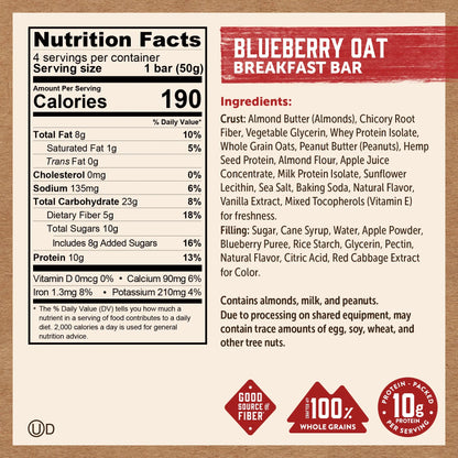 Blueberry Oat Breakfast Bars